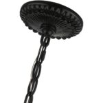 49065-68 5 Light Shiny Black Chandelier-Lighting LumensChandeliers