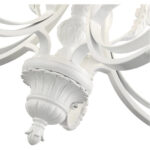 49065-69 5 Light Shiny White Chandelier-Lighting LumensChandeliers