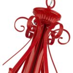 49066-72 6 Light Shiny Red Large Chandelier-Lighting LumensChandeliers