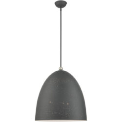 3 Light Scandinavian Gray Pendant light Hanging Light Fixture with Scandinavian Gray Ornamental Metal with White finish Inside Shade-Lighting LumensPendant Lights