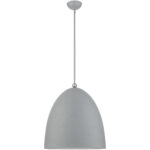 3 Light Nordic Gray Pendant light Hanging Light Fixture with Nordic Gray Ornamental Metal with White finish Inside Shade-Lighting LumensPendant Lights