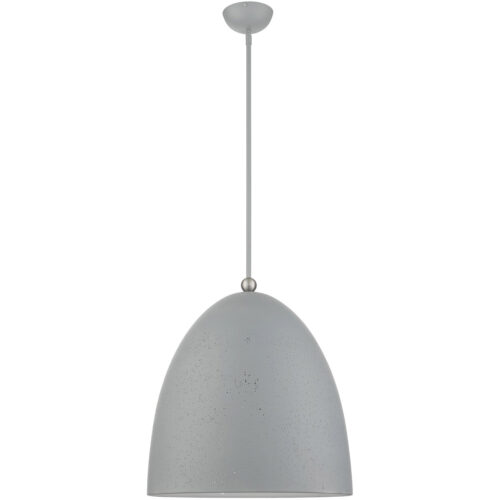 3 Light Nordic Gray Pendant light Hanging Light Fixture with Nordic Gray Ornamental Metal with White finish Inside Shade-Lighting LumensPendant Lights