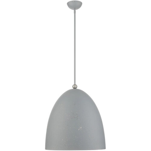 3 Light Nordic Gray Pendant light Hanging Light Fixture with Nordic Gray Ornamental Metal with White finish Inside Shade-Lighting LumensPendant Lights