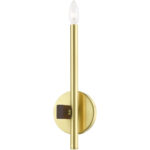 49341-12 1 Light Satin Brass ADA Single Sconce-Lighting LumensWall Sconces