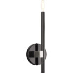 49341-46 1 Light Black Chrome ADA Single Sconce-Lighting LumensWall Sconces