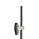 49341-46 1 Light Black Chrome ADA Single Sconce-Lighting LumensWall Sconces