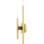 49342-12 2 Light Satin Brass ADA Double Sconce-Lighting LumensWall Sconces