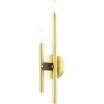 49342-12 2 Light Satin Brass ADA Double Sconce-Lighting LumensWall Sconces