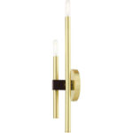 49342-12 2 Light Satin Brass ADA Double Sconce-Lighting LumensWall Sconces