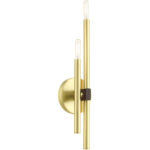 49342-12 2 Light Satin Brass ADA Double Sconce-Lighting LumensWall Sconces