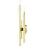 49343-12 3 Light Satin Brass ADA Triple Sconce-Lighting LumensWall Sconces