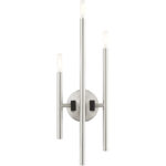 49343-91 3 Light Brushed Nickel ADA Triple Sconce-Lighting LumensWall Sconces