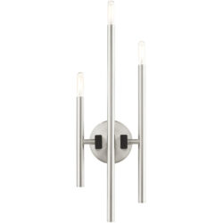 49343-91 3 Light Brushed Nickel ADA Triple Sconce-Lighting LumensWall Sconces