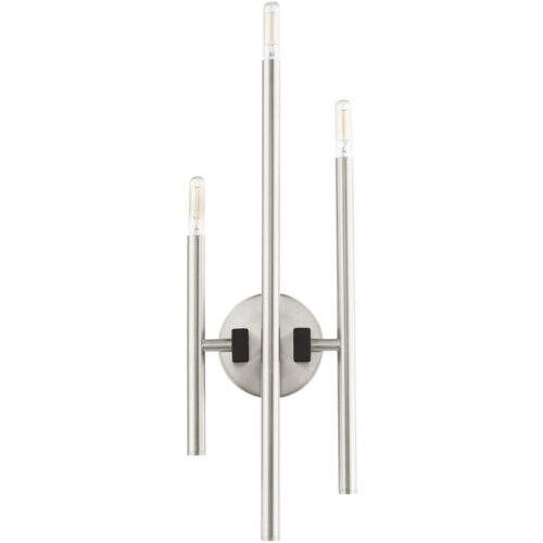 49343-91 3 Light Brushed Nickel ADA Triple Sconce-Lighting LumensWall Sconces