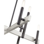 49348-46 8 Light Black Chrome Chandelier-Lighting LumensChandeliers