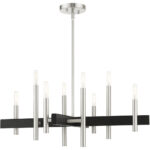 49348-91 8 Light Brushed Nickel Chandelier-Lighting LumensChandeliers