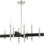 49348-91 8 Light Brushed Nickel Chandelier-Lighting LumensChandeliers