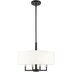 49374-04 4 Light Black Pendant Chandelier-Lighting LumensChandeliers