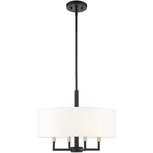 49374-04 4 Light Black Pendant Chandelier-Lighting LumensChandeliers