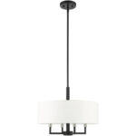 49374-04 4 Light Black Pendant Chandelier-Lighting LumensChandeliers