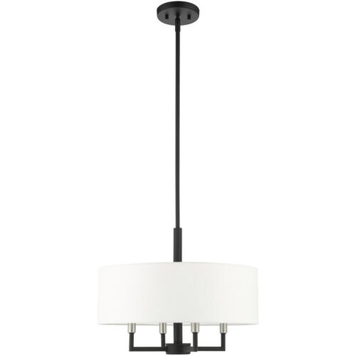 49374-04 4 Light Black Pendant Chandelier-Lighting LumensChandeliers