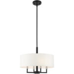 49374-04 4 Light Black Pendant Chandelier-Lighting LumensChandeliers