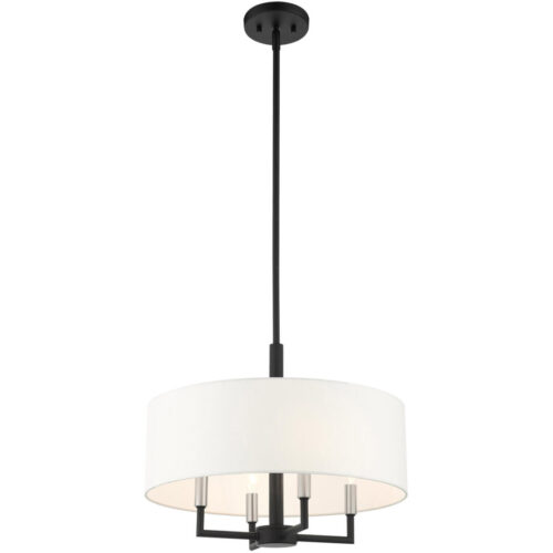 49374-04 4 Light Black Pendant Chandelier-Lighting LumensChandeliers