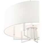 49376-03 7 Light White Pendant Chandelier-Lighting LumensChandeliers