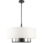 49376-04 7 Light Black Pendant Chandelier-Lighting LumensChandeliers