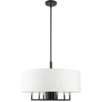 49376-04 7 Light Black Pendant Chandelier-Lighting LumensChandeliers