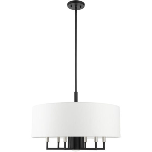 49376-04 7 Light Black Pendant Chandelier-Lighting LumensChandeliers