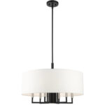 49376-04 7 Light Black Pendant Chandelier-Lighting LumensChandeliers