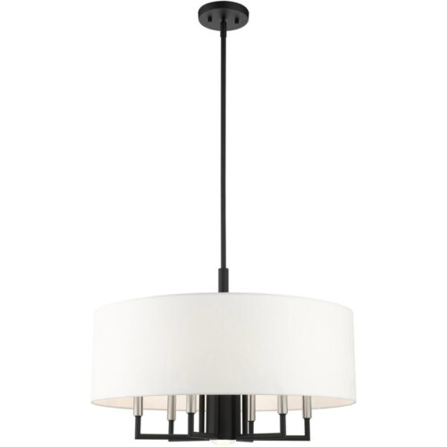 49376-04 7 Light Black Pendant Chandelier-Lighting LumensChandeliers