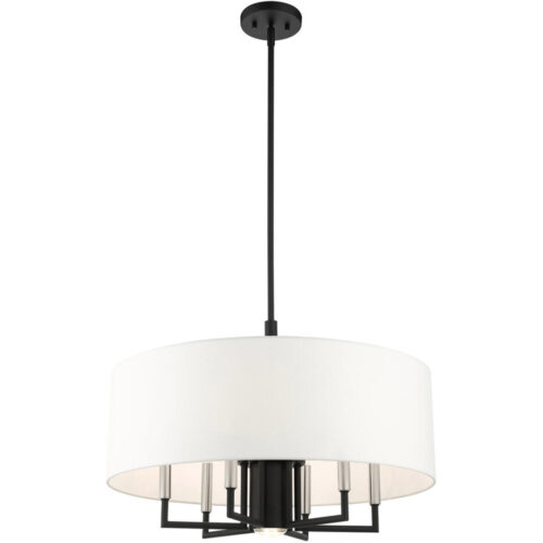 49376-04 7 Light Black Pendant Chandelier-Lighting LumensChandeliers