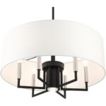 49376-04 7 Light Black Pendant Chandelier-Lighting LumensChandeliers