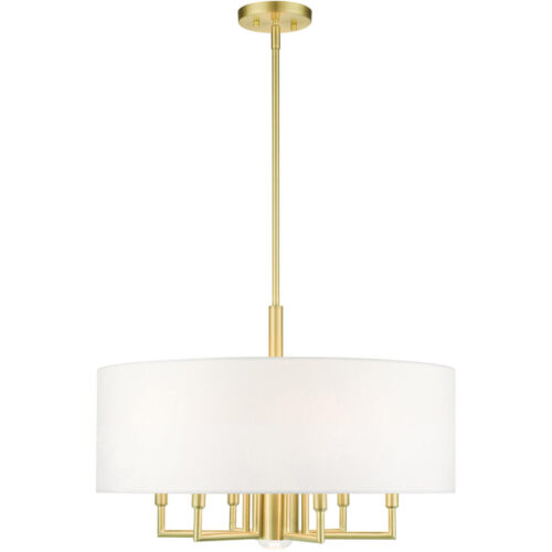 49376-12 7 Light Satin Brass Pendant Chandelier-Lighting LumensChandeliers