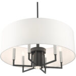 49376-76 7 Light Scandinavian Gray Pendant Chandelier-Lighting LumensChandeliers