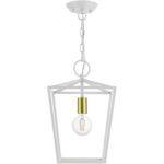 49432-03 1 Light White Square Lantern-Lighting LumensLantern