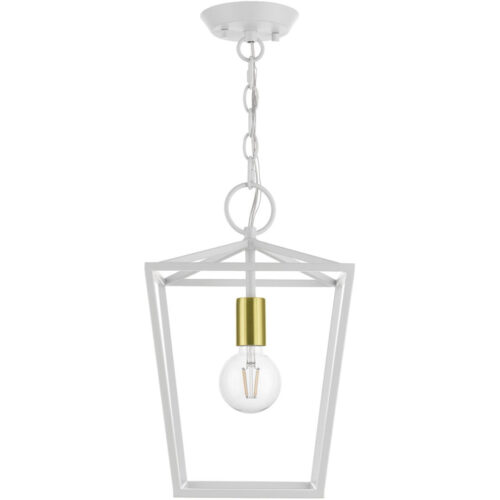 49432-03 1 Light White Square Lantern-Lighting LumensLantern