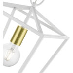 49432-03 1 Light White Square Lantern-Lighting LumensLantern