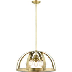 49645-01 5 Light Antique Brass Pendant Chandelier-Lighting LumensChandeliers