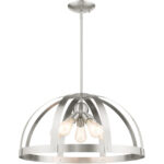 49645-91 5 Light Brushed Nickel Pendant Chandelier-Lighting LumensChandeliers