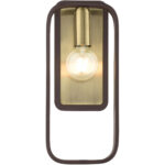 49742-07 1 Light Bronze with Antique Brass Accents ADA Single Sconce-Lighting LumensWall Sconces