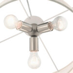 49803-91 3 Light Brushed Nickel Pendant-Lighting LumensPendant Lights