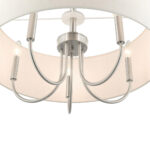 49805-91 5 Light Brushed Nickel Pendant Chandelier-Lighting LumensChandeliers