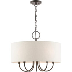 49805-92 5 Light English Bronze  Pendant Chandelier-Lighting LumensChandeliers