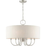 49806-91 7 Light Brushed Nickel Pendant Chandelier-Lighting LumensChandeliers