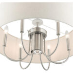 49806-91 7 Light Brushed Nickel Pendant Chandelier-Lighting LumensChandeliers