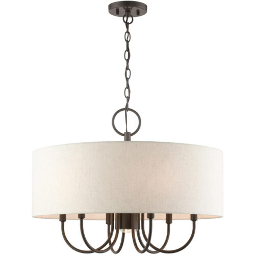 49806-92 7 Light English Bronze Pendant Chandelier-Lighting LumensChandeliers