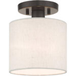 49807-92 1 Light English Bronze Semi Flush-Lighting LumensSemi Flush